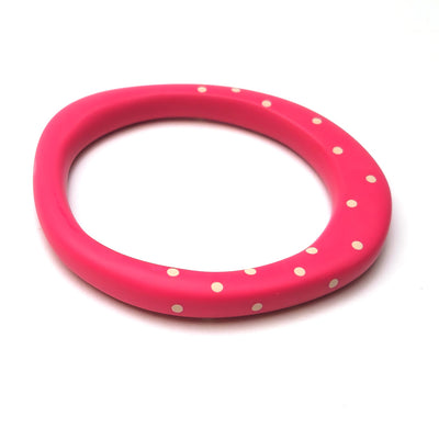 Kaz Robertson - Wangle Bangle - Cerise with nude spots on half (S)
