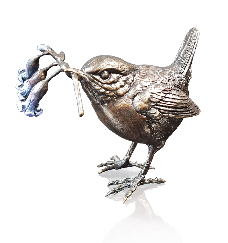 Wren with Bluebells - 1168