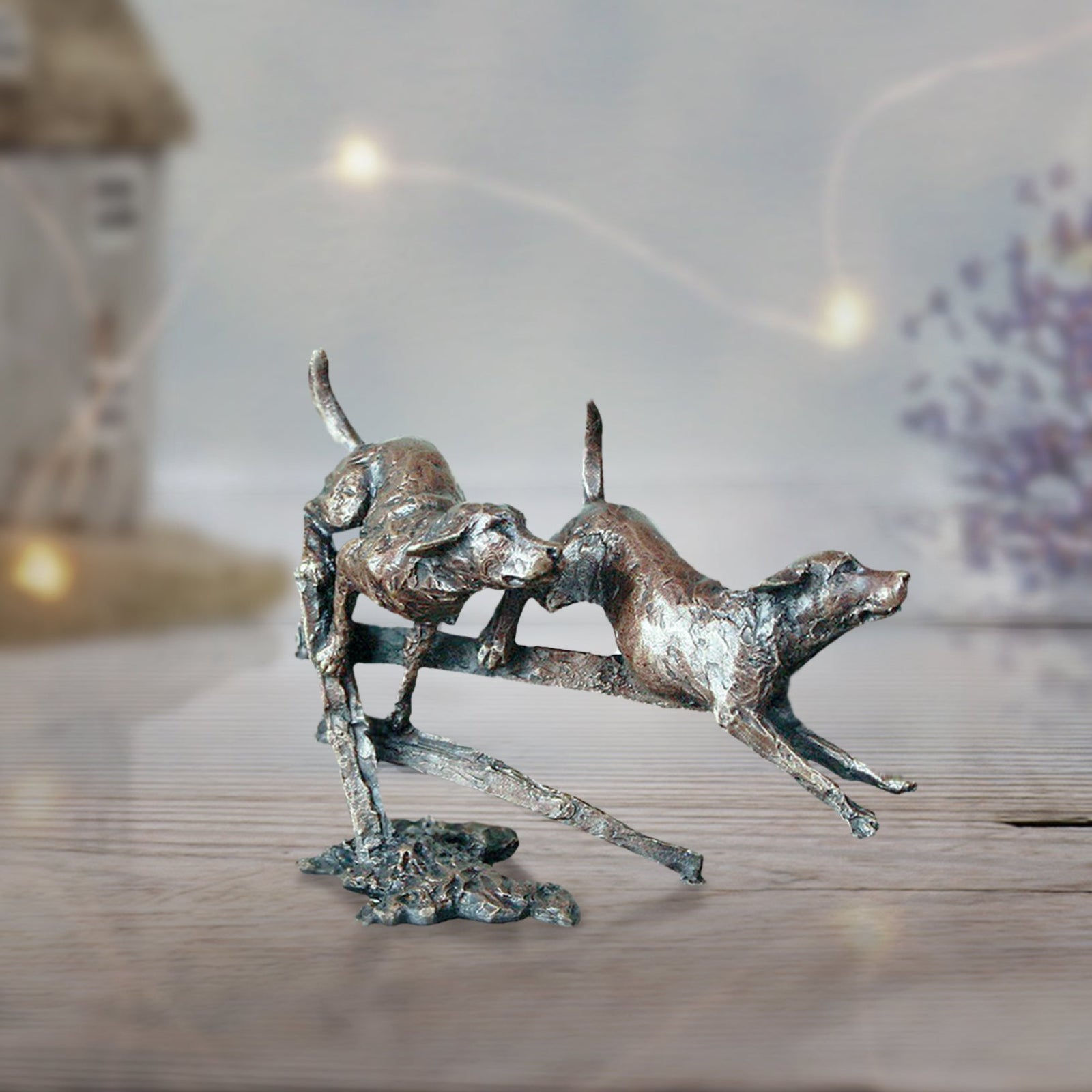 Bronze - Labradors Running