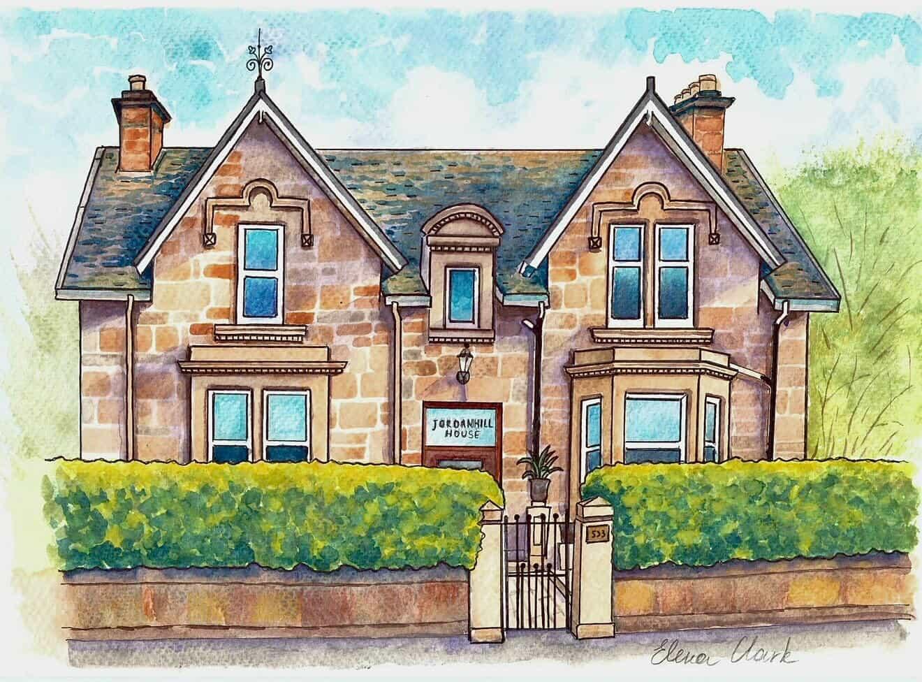 Elena Clark - 'Jordanhill House' (Reserved)