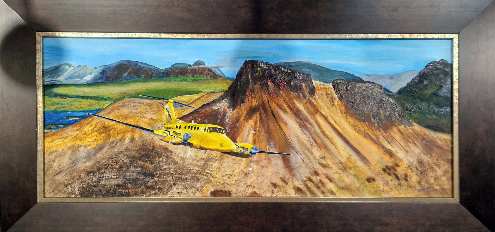 Ian McCubbin - 'Air Ambulance Skirts Stac Pollaidh'