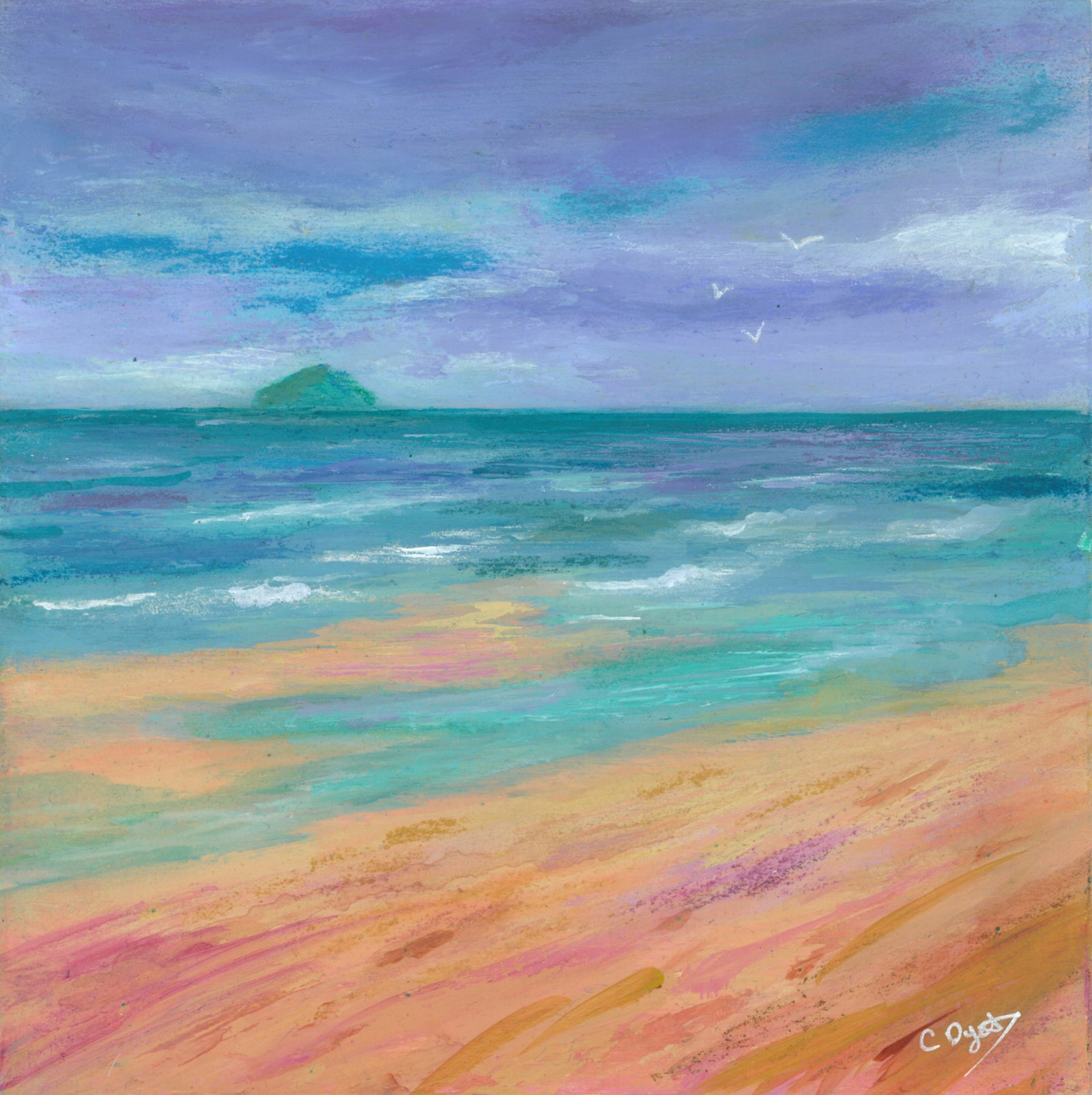 Caroline Dyet - 'Over Silent Shores, Ailsa Craig'