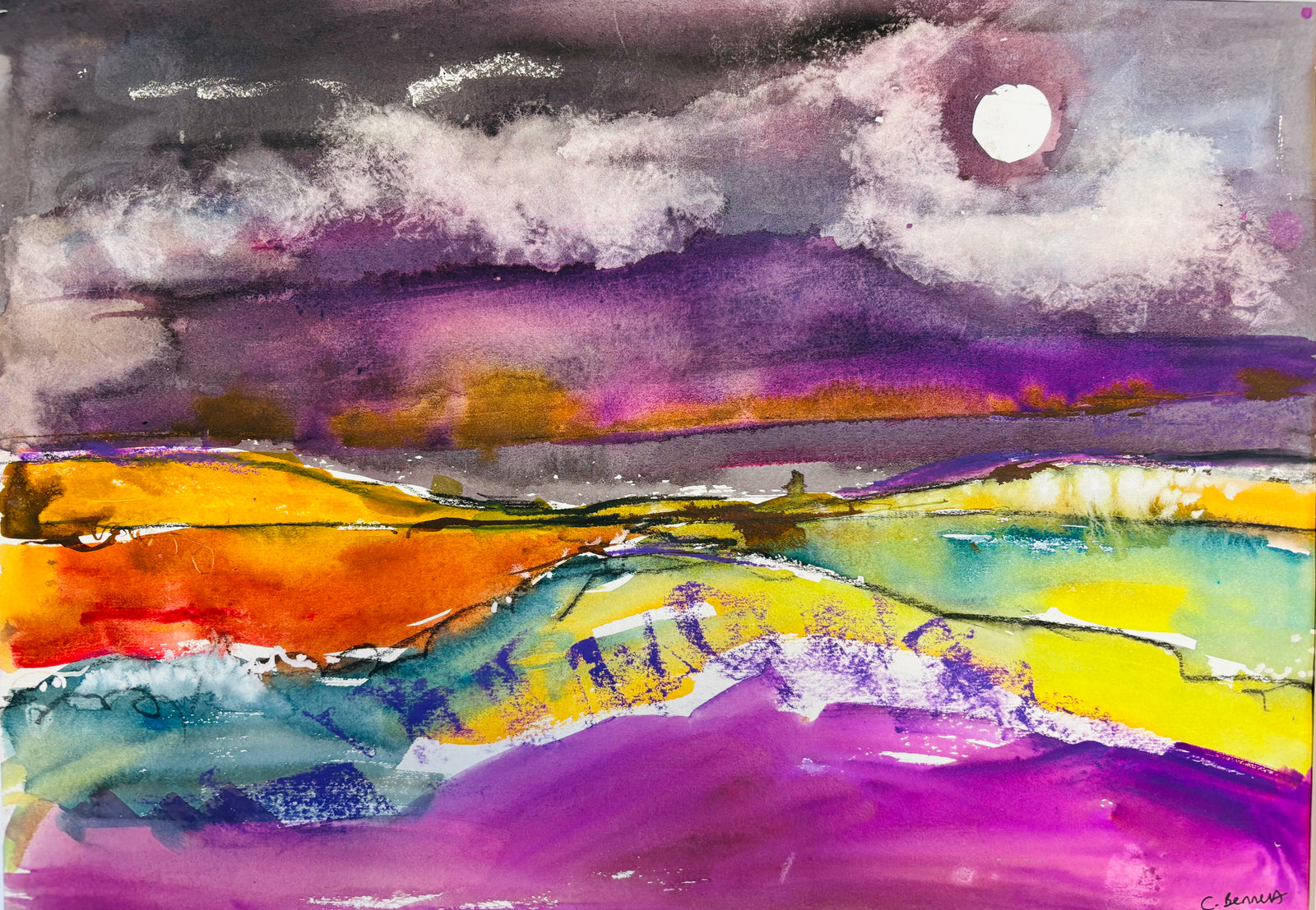Caroline Bennett - ‘Pink Field, Galloway’