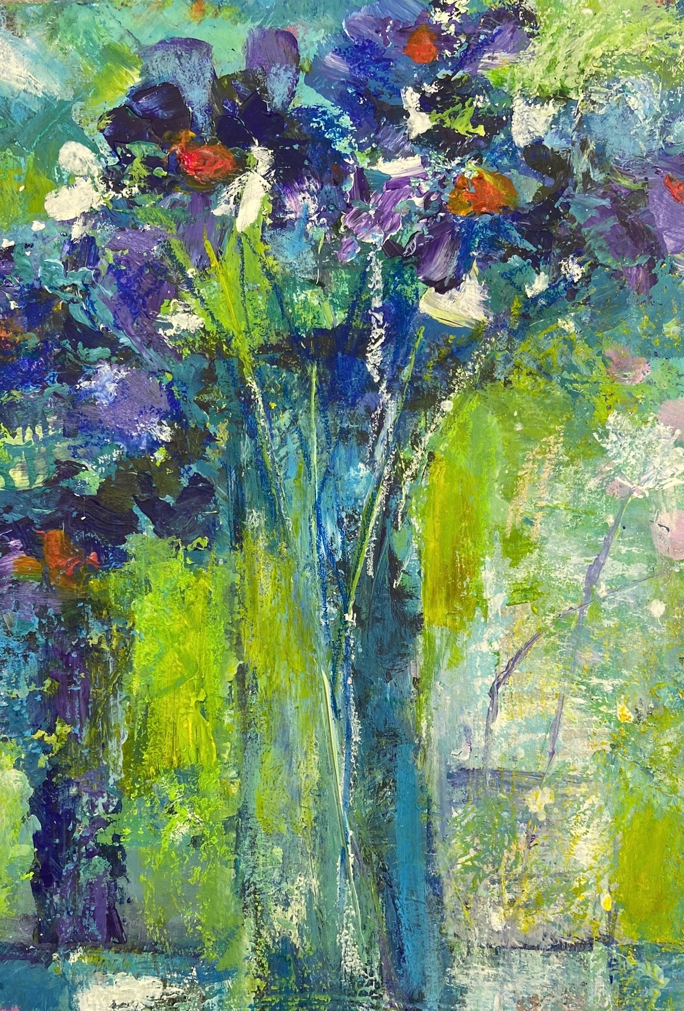 Caroline Bennett -  ‘Wild Irises in a Vase’