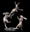 Bronze - Collection Centrepiece, Hares Dancing