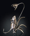 Mouse with Snowdrop, bronze - 1175