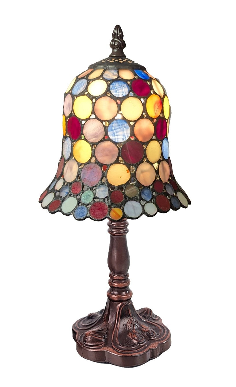 Multicolour Spot Design Tiffany Lamp 32cm