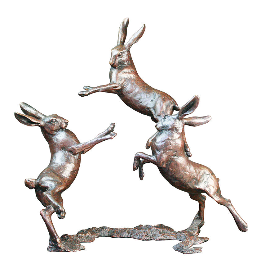 Medium Hares Playing - 800