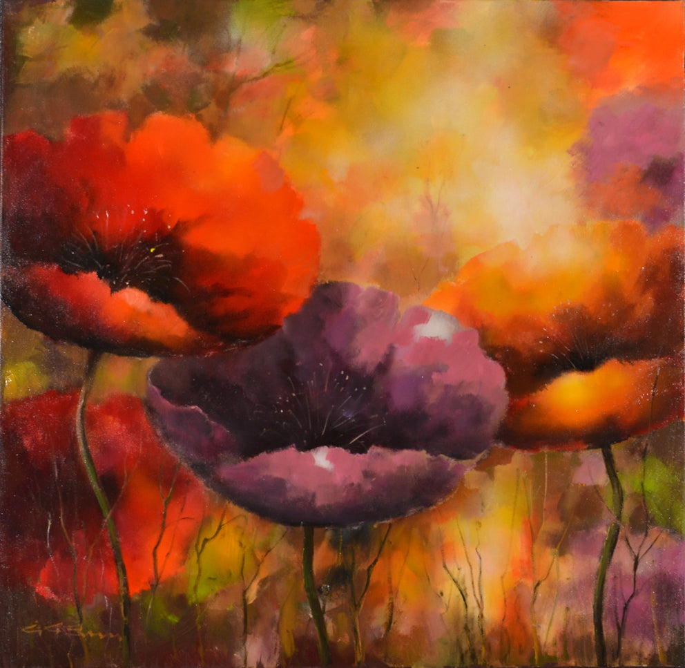 Gunther Georg Burr - Dazzling Poppies (i)