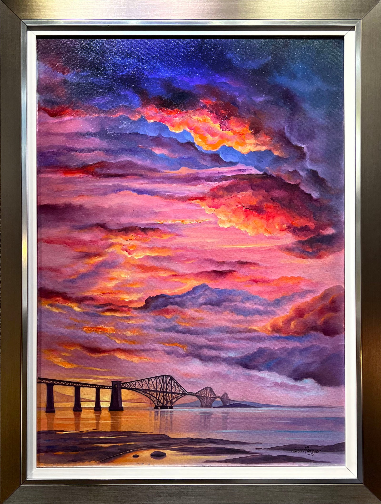 Scott McGregor - Sun Setting on Forth Rail Bridge
