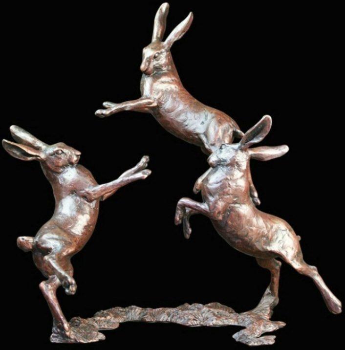 Hares Playing - 800