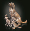Labrador with Puppies bronze figurine - 1129